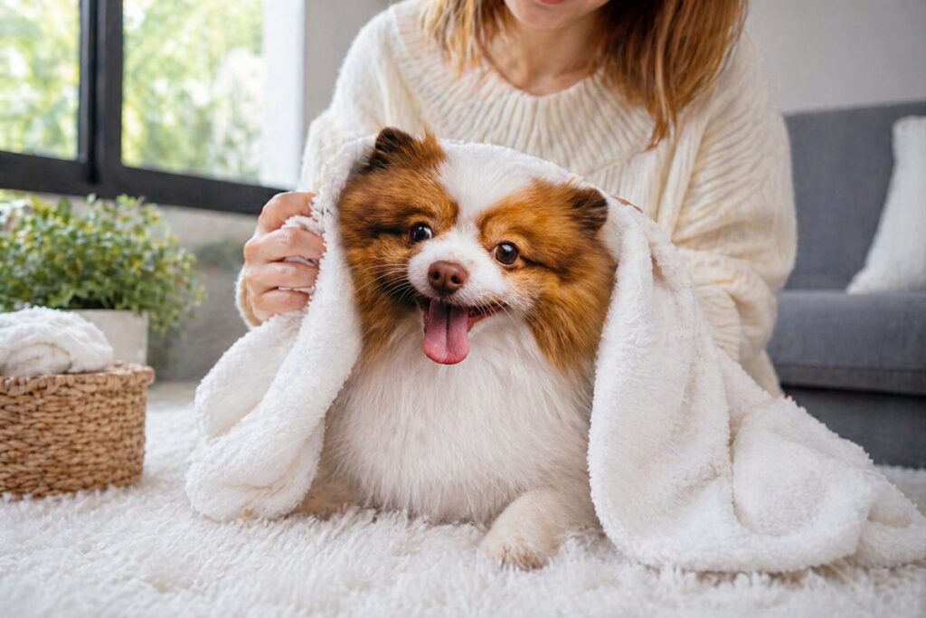 cach-tam-cho-cho-tai-nha-giup-thom-lau